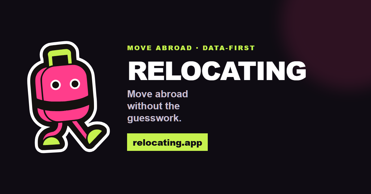 Compare countries to move to, side by side · Relocating